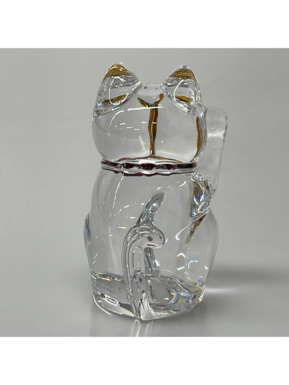 Baccarat Clear Gold Red Crystal Glass #278535B57B - Picture 2 of 5
